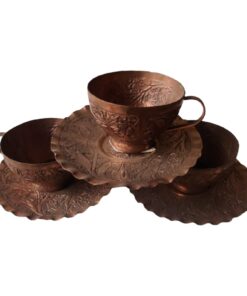 Kashmir Copperware Cup Saucer Sets 6
