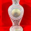 Floral Papier Mache Vase in White Background