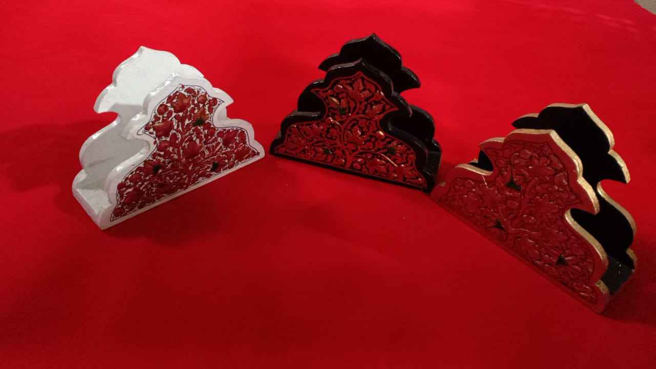 Kashmiri Papier Mache Napkin Holder