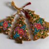 Kashmiri Papier-Mâché Christmas Tree Ornaments – Hand-Painted Elegance