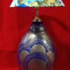 Kashmiri Handcrafted Papier-Mâché Bedside Lamp with Shade