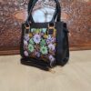 Suede Leather Square Embroidery Sling Bags