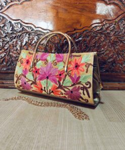 Kashmiri Handcrafted Ari Embroidery Handbags – Timeless Elegance from the Valley