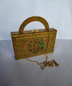 Alternative view of Kashmir Papier Mache Clutch – Purse