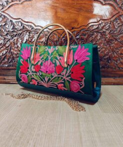Kashmiri Handcrafted Ari Embroidery Handbags – Timeless Elegance from the Valley