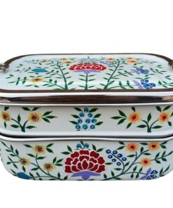 Hand-Painted 2-Tier Steel Tiffin Carrier