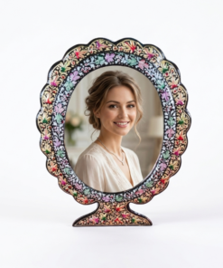 Handcrafted Kashmir Papier-Mâché Mirror
