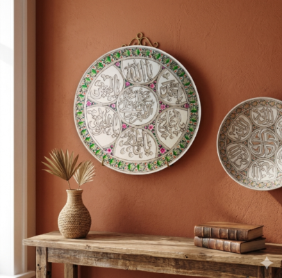 Kashmir Papier Mache Panjattan Wall Plate