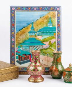 Kashmiri Paper Mache Motifs Artwork (Medium)