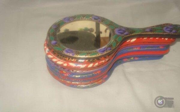 Kashmir Papier Mache Handheld Mirrors - Image 2